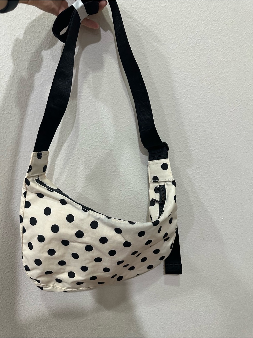 BAGGU Polka Dot Medium Crescent Bag